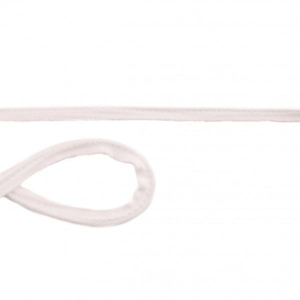 Baumwoll Jersey Paspelband Breite 10 mm Altweiß